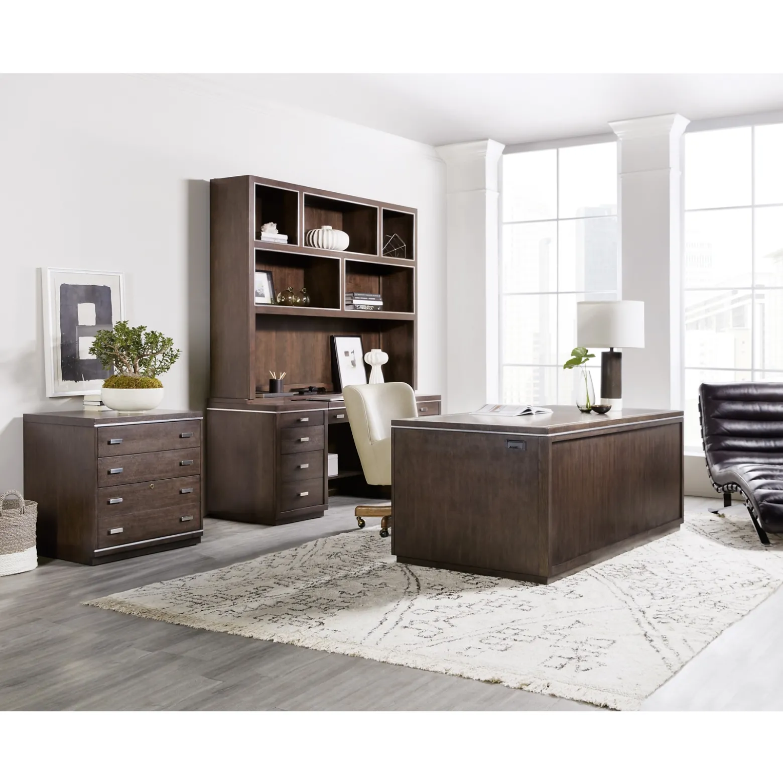 House Blend Double Pedestal Executive Desk - 72"W x 36"D