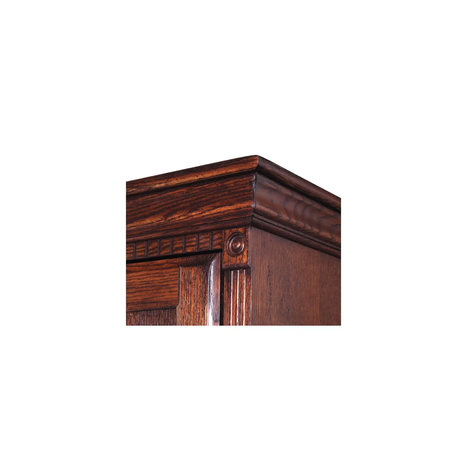 Huntington Burnished Oak Bookcase with Doors - 72"H