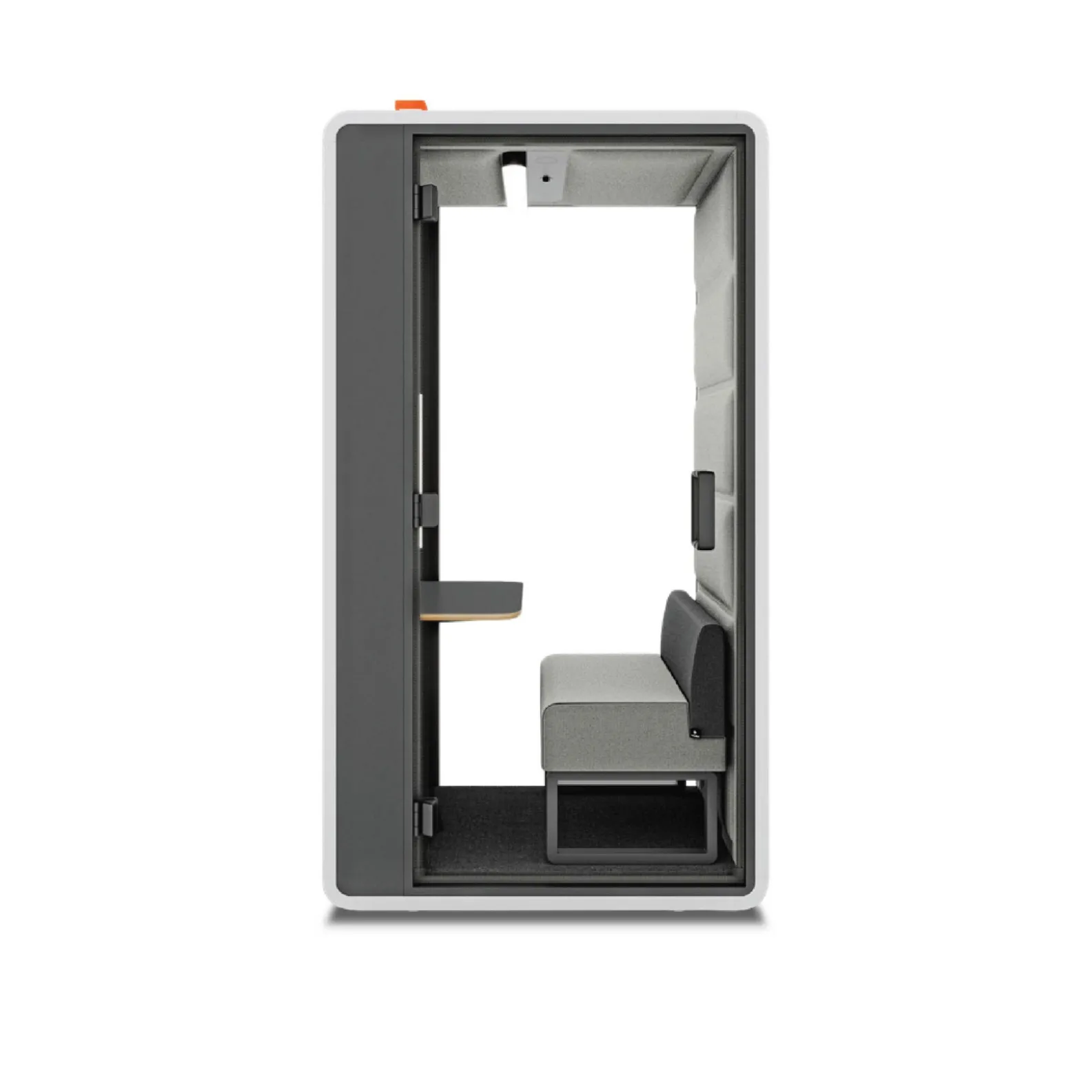 Hush Free S. Hybrid Privacy Booth with Face-Illuminating LED Lighting