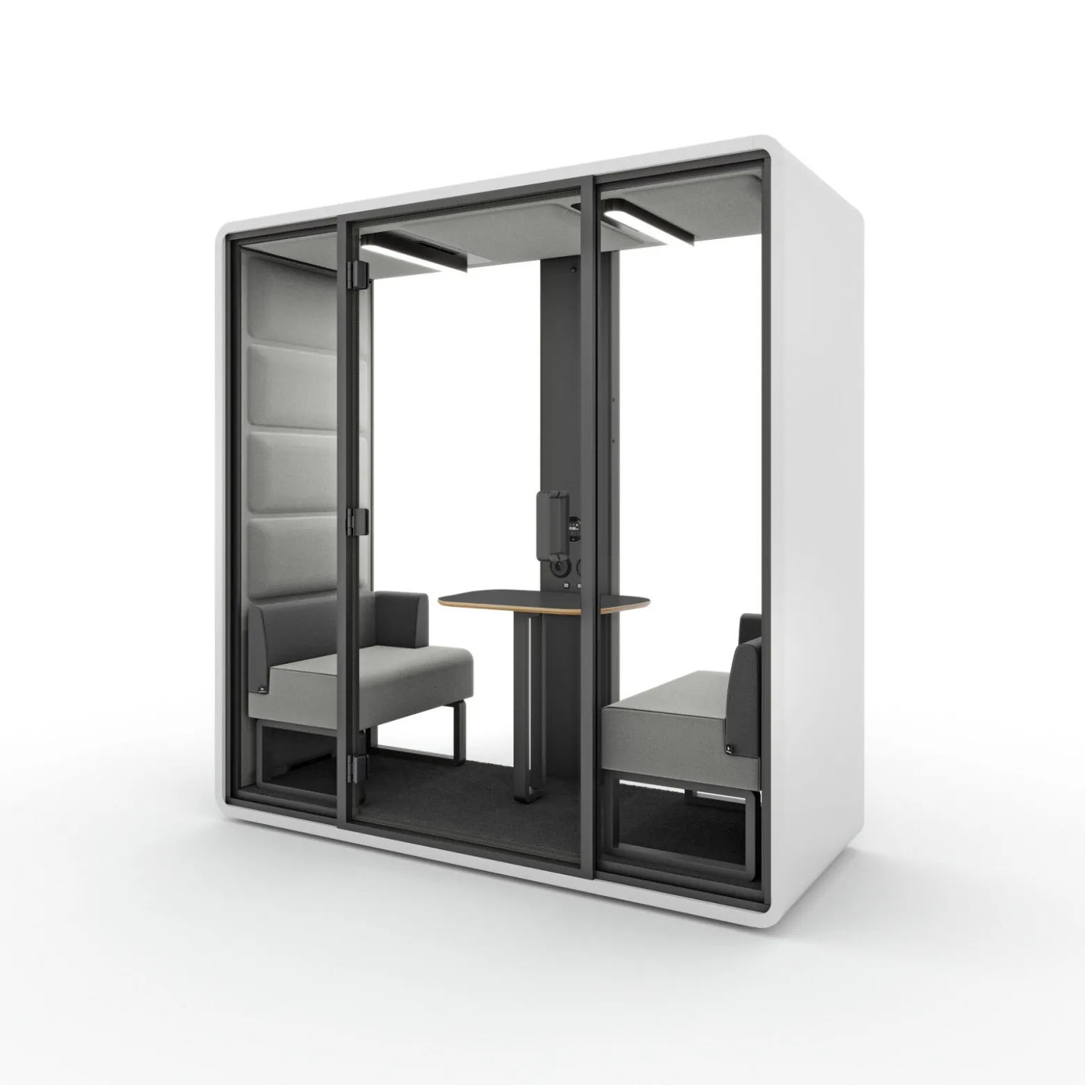 Hush Free XM Acoustic Collaboration Booth with HushAssistant Technology