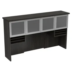 Hutch with storage and glass doors - 72"W x 16"D