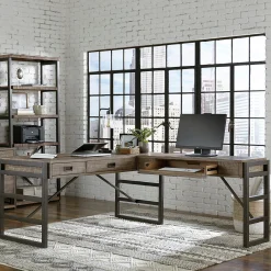 Huxley L-Shaped Desk w/ Reversible Return - 69"W x 79"D