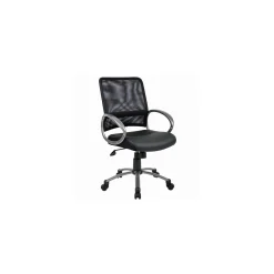 Hydra Adjustable Computer Chair with Mesh Back and Bonded Leather Seat