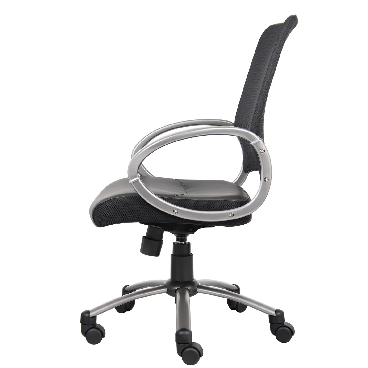 Hydra Adjustable Computer Chair with Mesh Back and Bonded Leather Seat