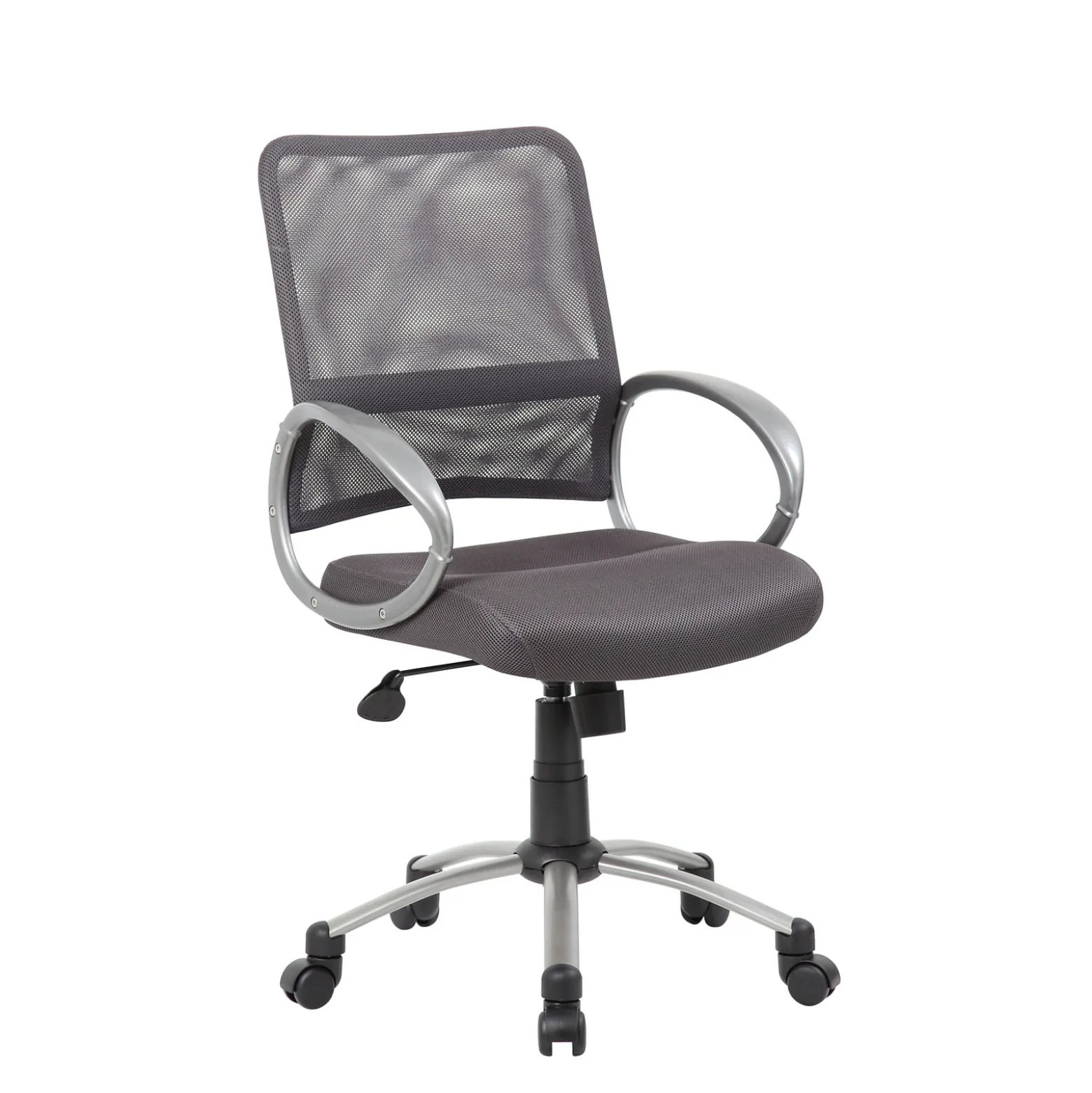 Hydra Adjustable Computer Chair with Mesh Back and Bonded Leather Seat