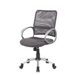 Hydra Adjustable Computer Chair with Mesh Back and Bonded Leather Seat