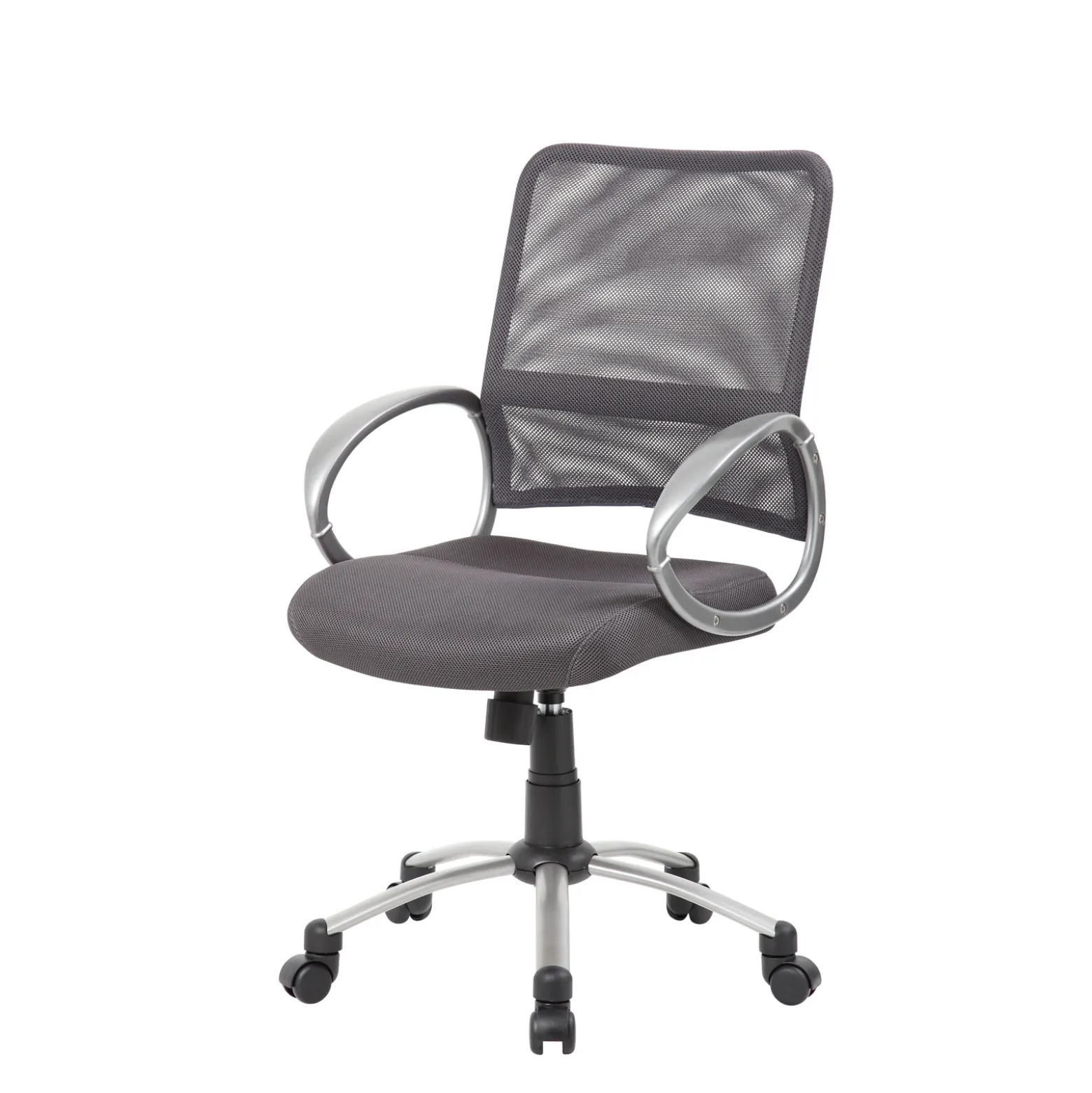 Hydra Adjustable Computer Chair with Mesh Back and Bonded Leather Seat