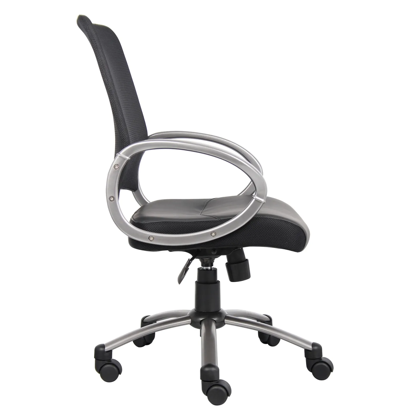 Hydra Adjustable Computer Chair with Mesh Back and Bonded Leather Seat