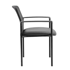 Hydra Mesh Stacking Guest Chair with Steel Frame and Waterfall Seat
