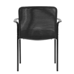 Hydra Mesh Stacking Guest Chair with Steel Frame and Waterfall Seat