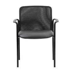 Hydra Mesh Stacking Guest Chair with Steel Frame and Waterfall Seat