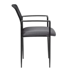 Hydra Mesh Stacking Guest Chair with Steel Frame and Waterfall Seat