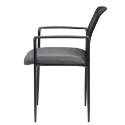 Hydra Mesh Stacking Guest Chair with Steel Frame and Waterfall Seat
