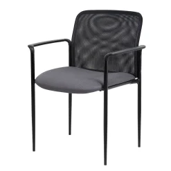 Hydra Mesh Stacking Guest Chair with Steel Frame and Waterfall Seat