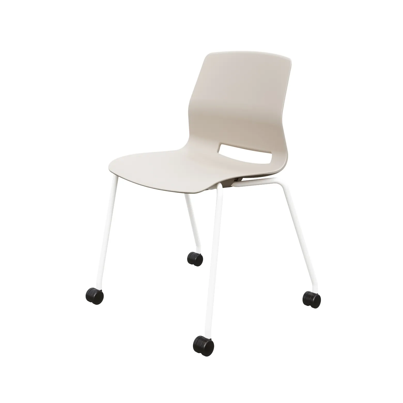 Imme Armless Chair with Casters