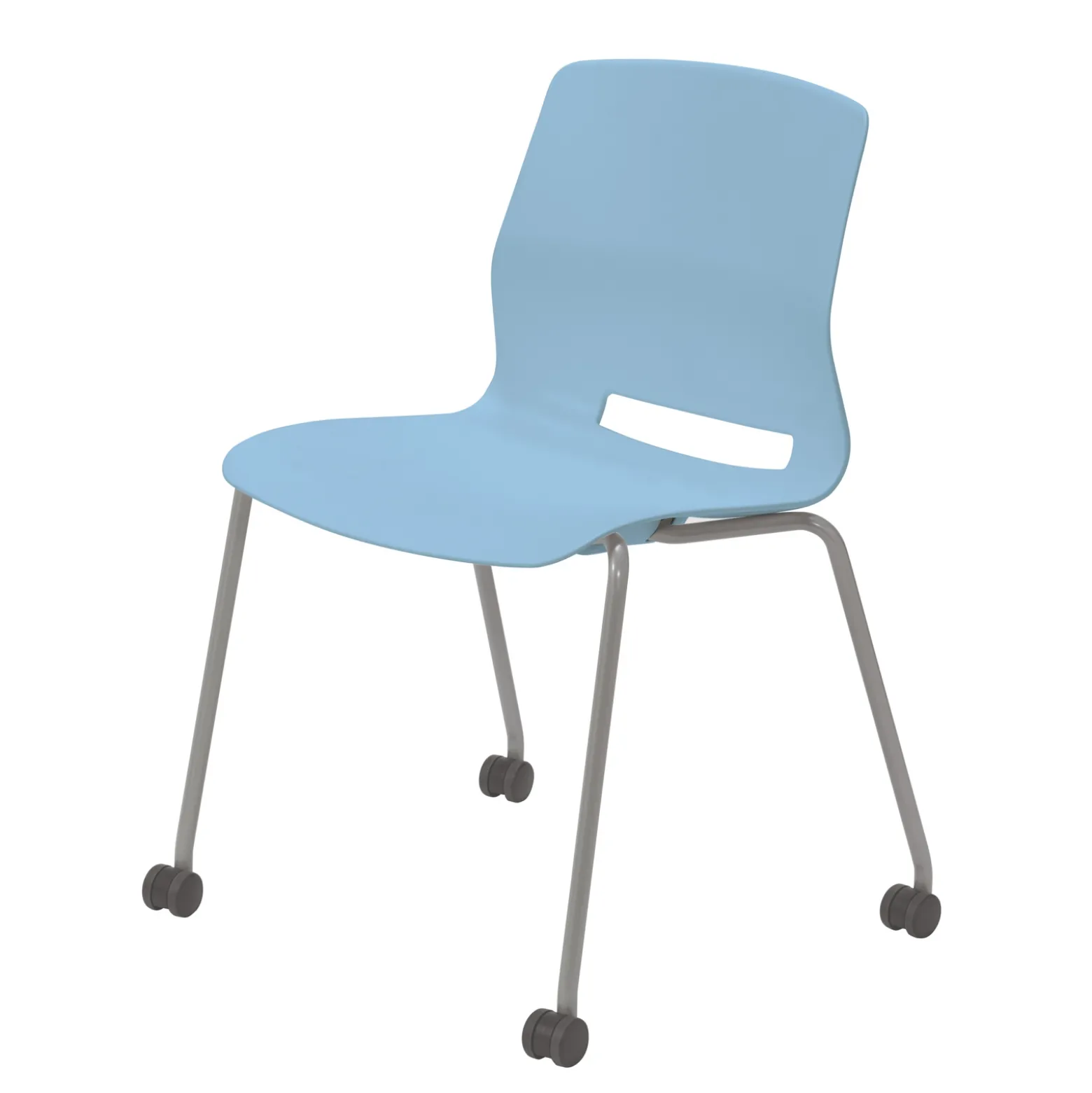 Imme Armless Chair with Casters