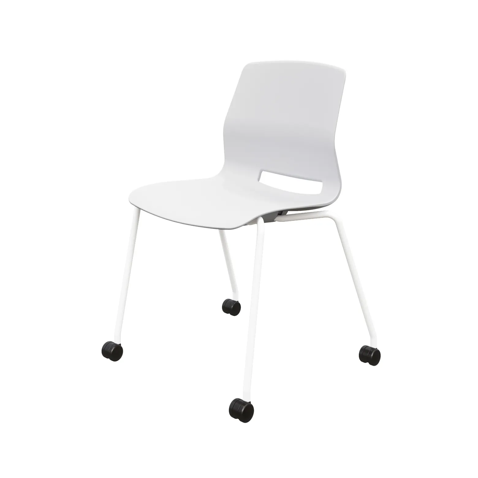 Imme Armless Chair with Casters