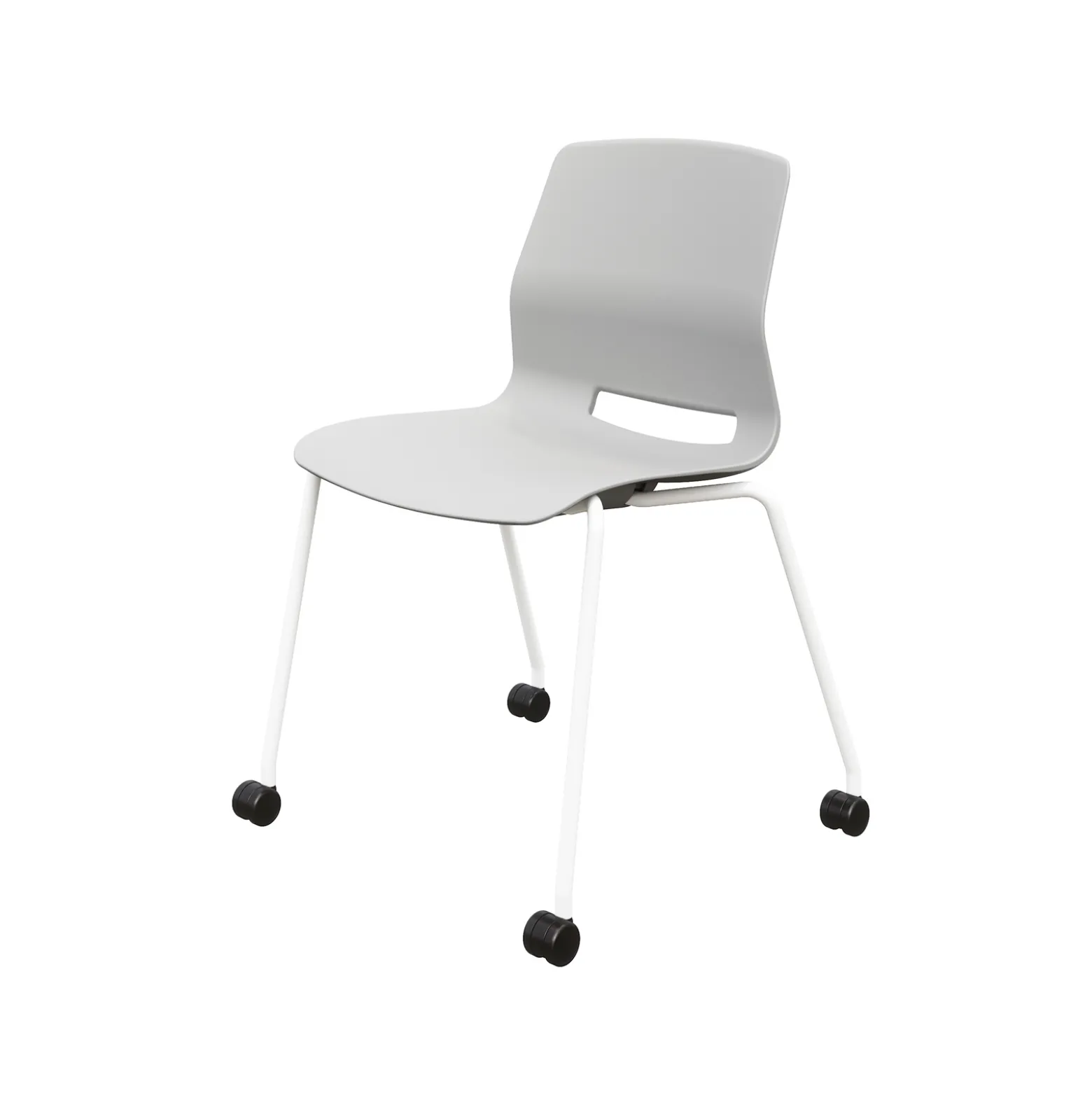Imme Armless Chair with Casters