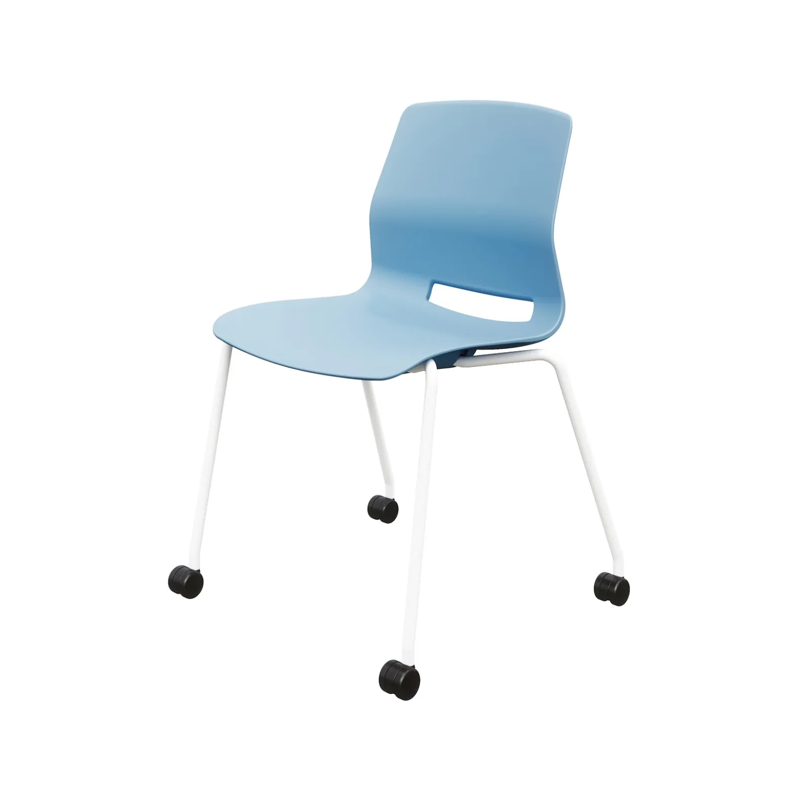 Imme Armless Chair with Casters