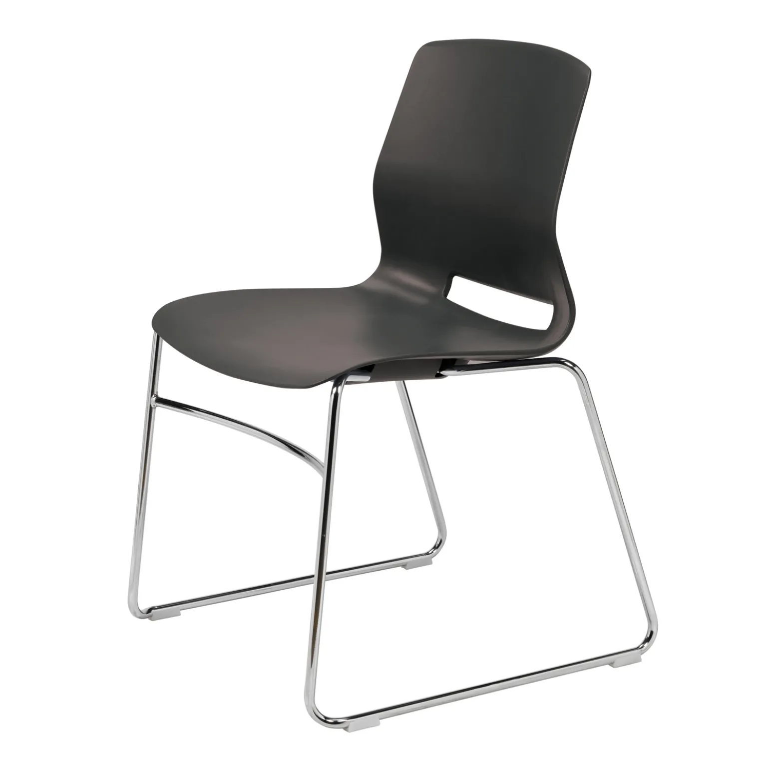 Imme Armless Chair with Sled Base