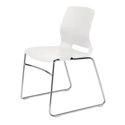 Imme Armless Chair with Sled Base
