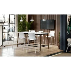 Imme Armless Poly Stacking Bar Height Stool