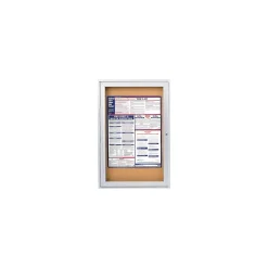 Indoor Satin Aluminum Bulletin Board 30"x36"