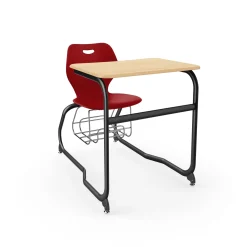 Intellect Wave Double Entry Student Desk with Storage