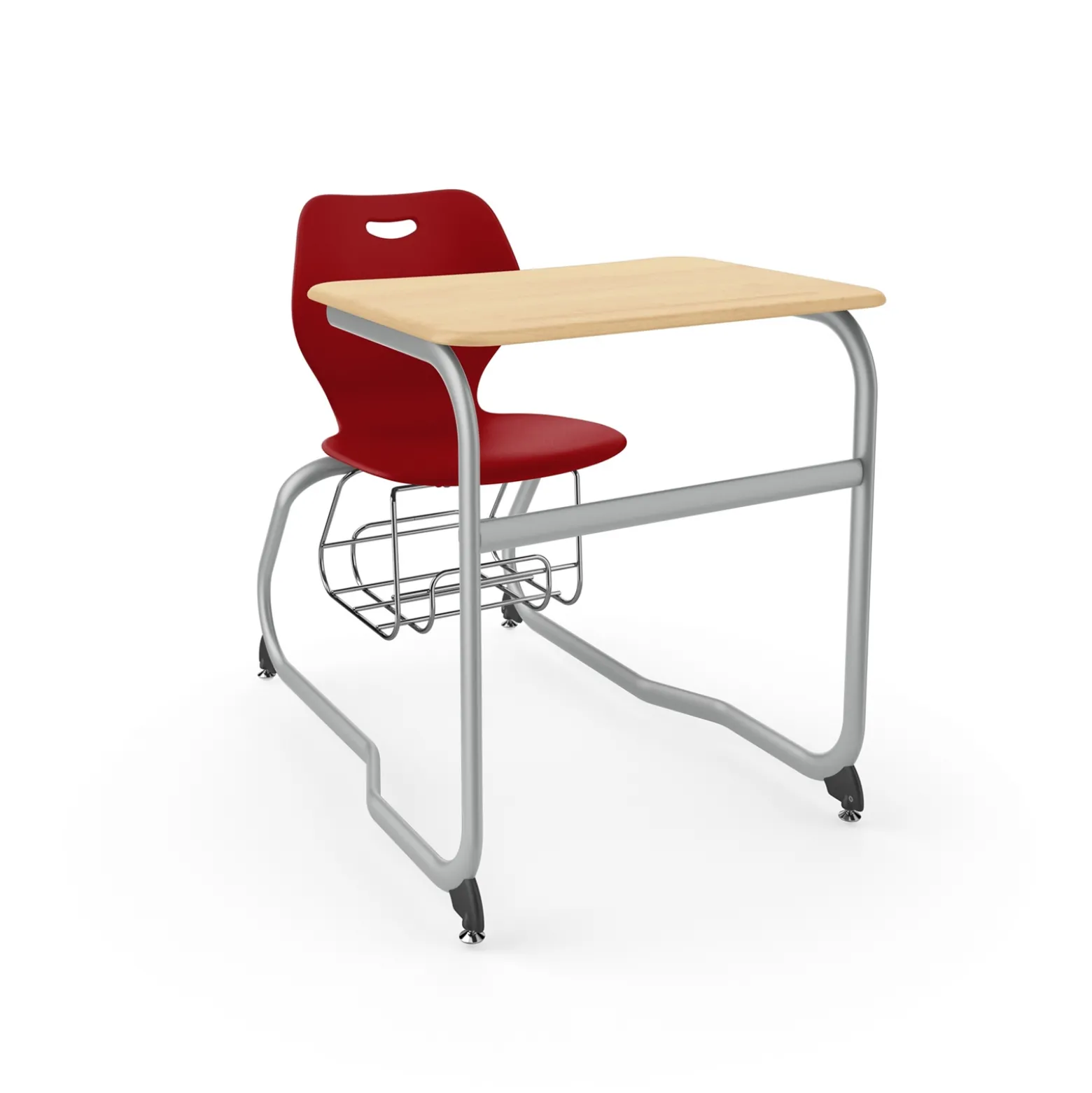 Intellect Wave Double Entry Student Desk with Storage