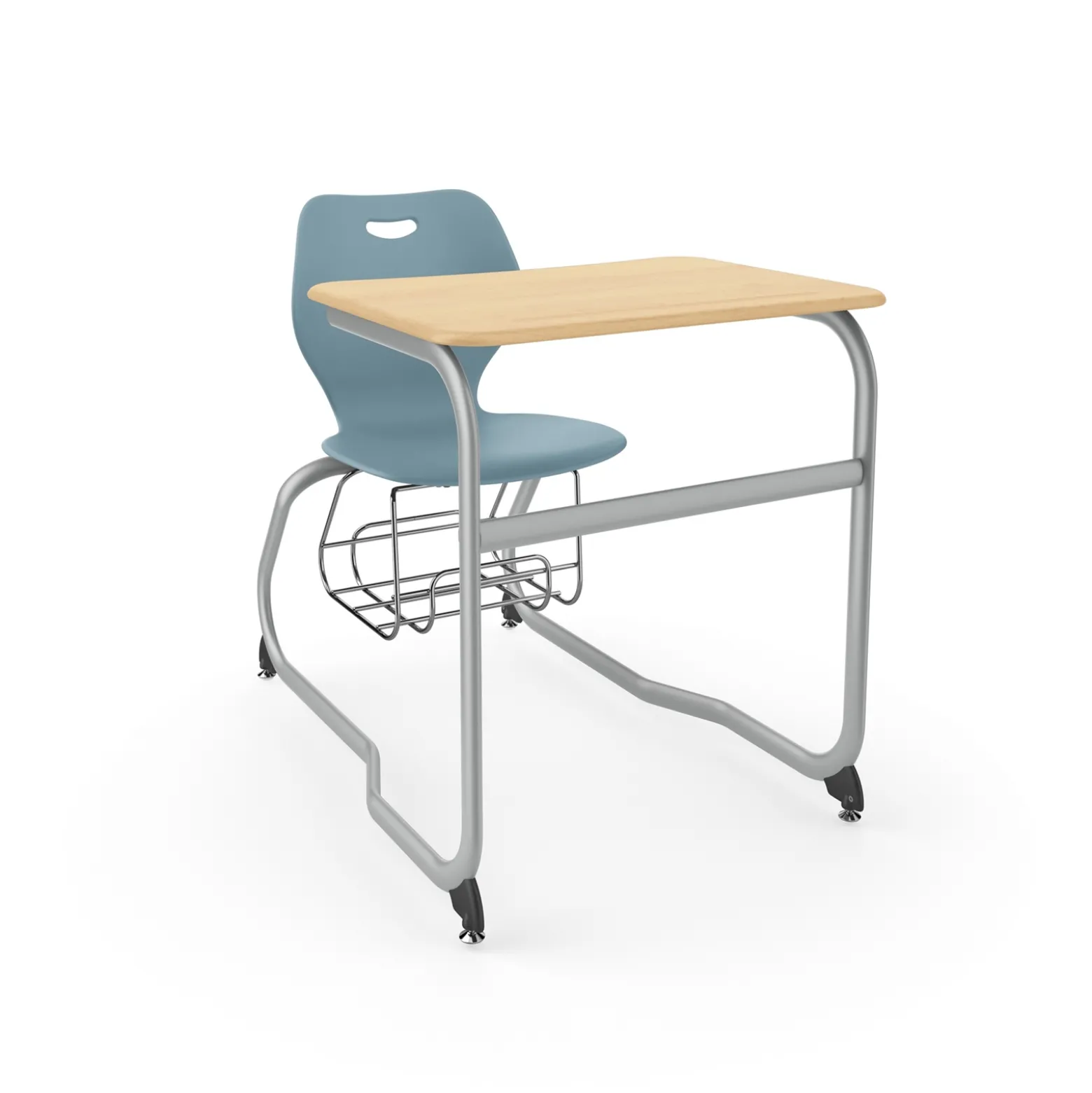 Intellect Wave Double Entry Student Desk with Storage