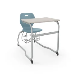 Intellect Wave Double Entry Student Desk with Storage