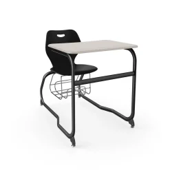 Intellect Wave Double Entry Student Desk with Storage