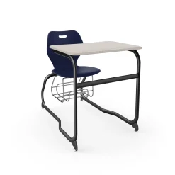 Intellect Wave Double Entry Student Desk with Storage
