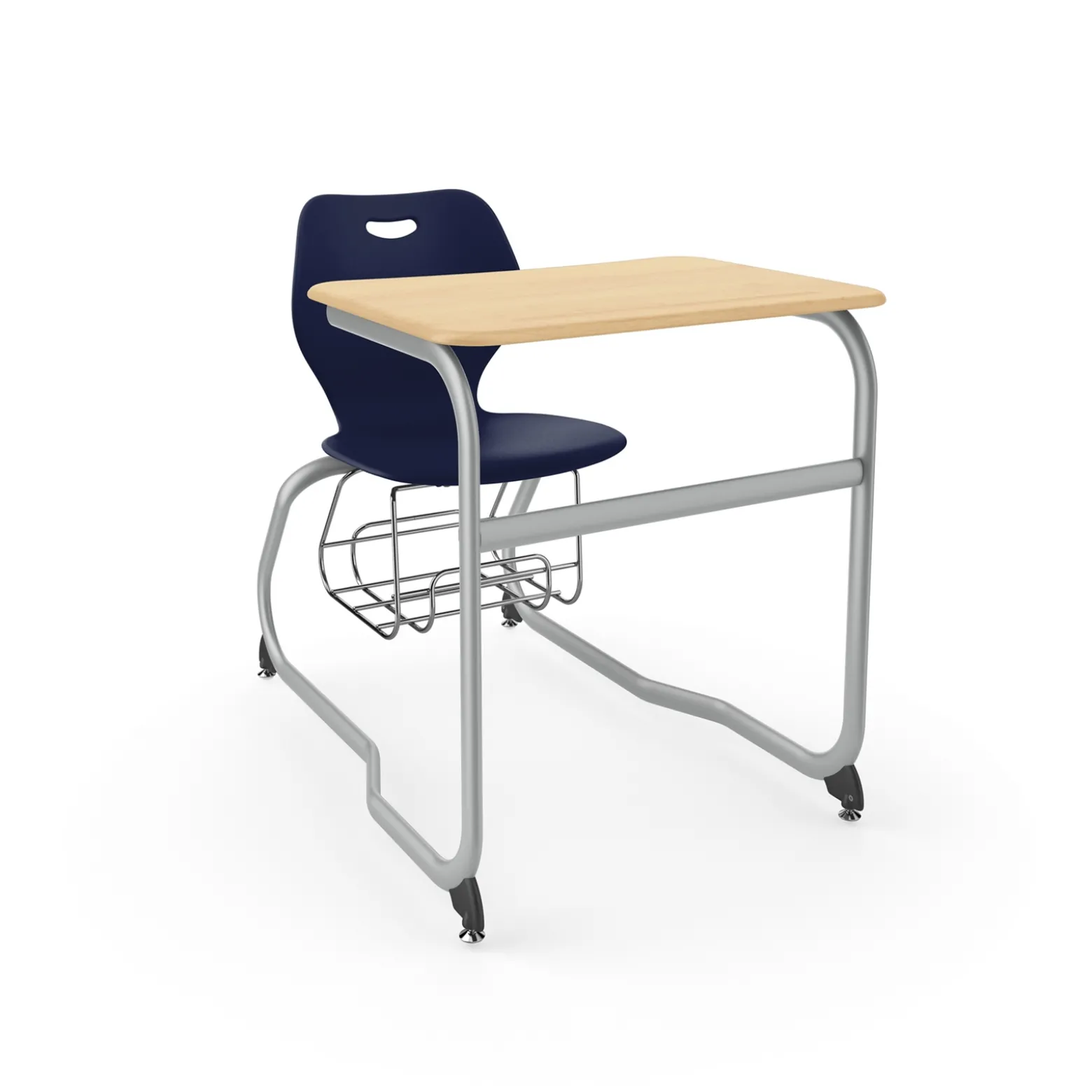 Intellect Wave Double Entry Student Desk with Storage