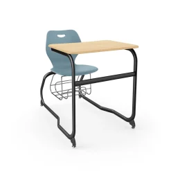 Intellect Wave Double Entry Student Desk with Storage