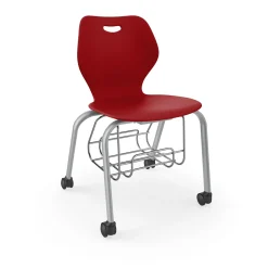 Intellect Wave Mobile Student Chair with Storage - 18"H Seat