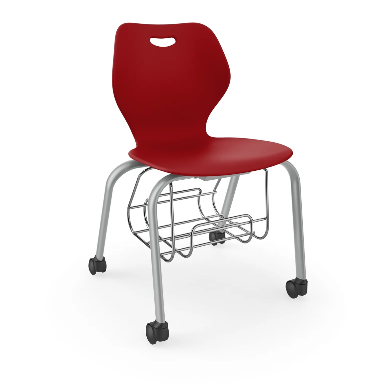 Intellect Wave Mobile Student Chair with Storage - 18"H Seat