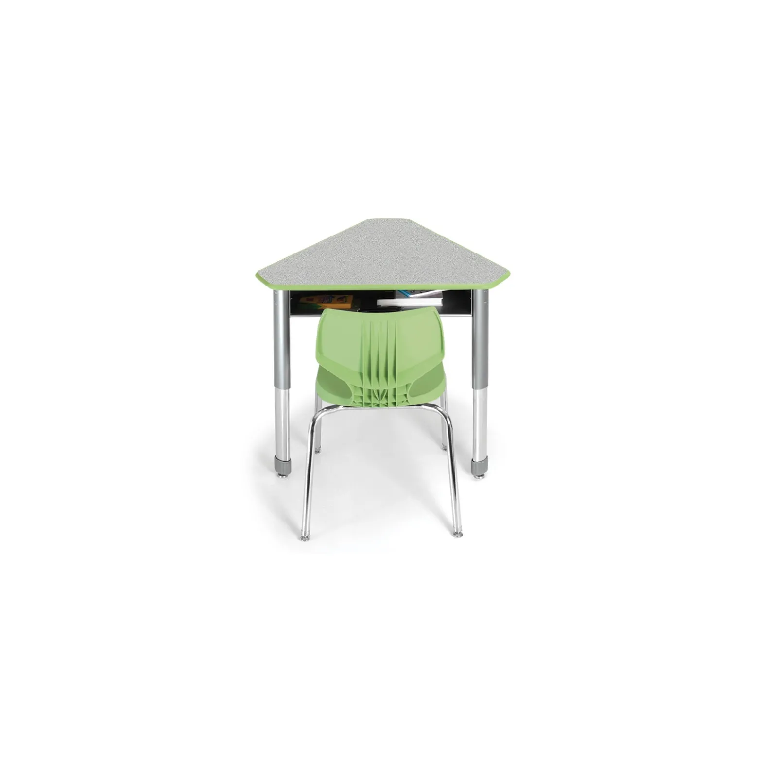 Interchange Adjustable Height Diamond Mini Student Desk with Book Box
