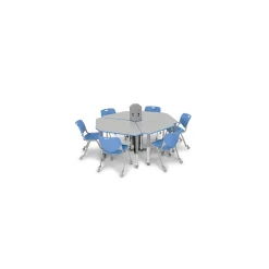 Interchange Adjustable Height Diamond Two Person Student Desk