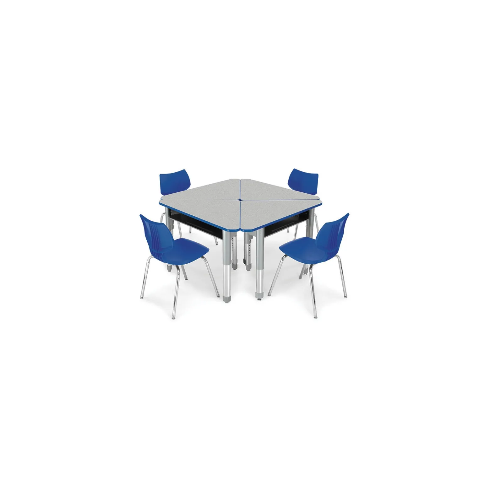 Interchange Wing Shape Student Desk with Book Box