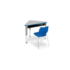 Interchange Wing Shape Student Desk with Book Box
