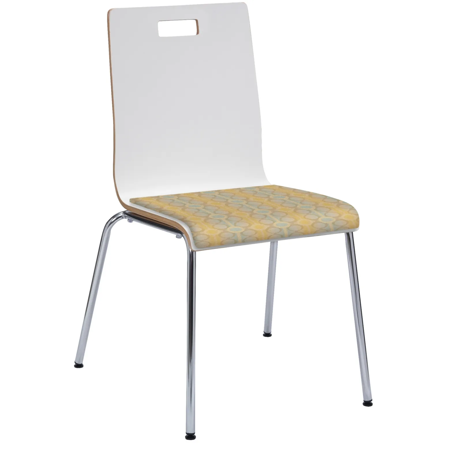 Jive High Back Cafe Chair with Fabric Seat