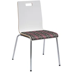 Jive High Back Cafe Chair with Fabric Seat