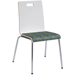 Jive High Back Cafe Chair with Fabric Seat