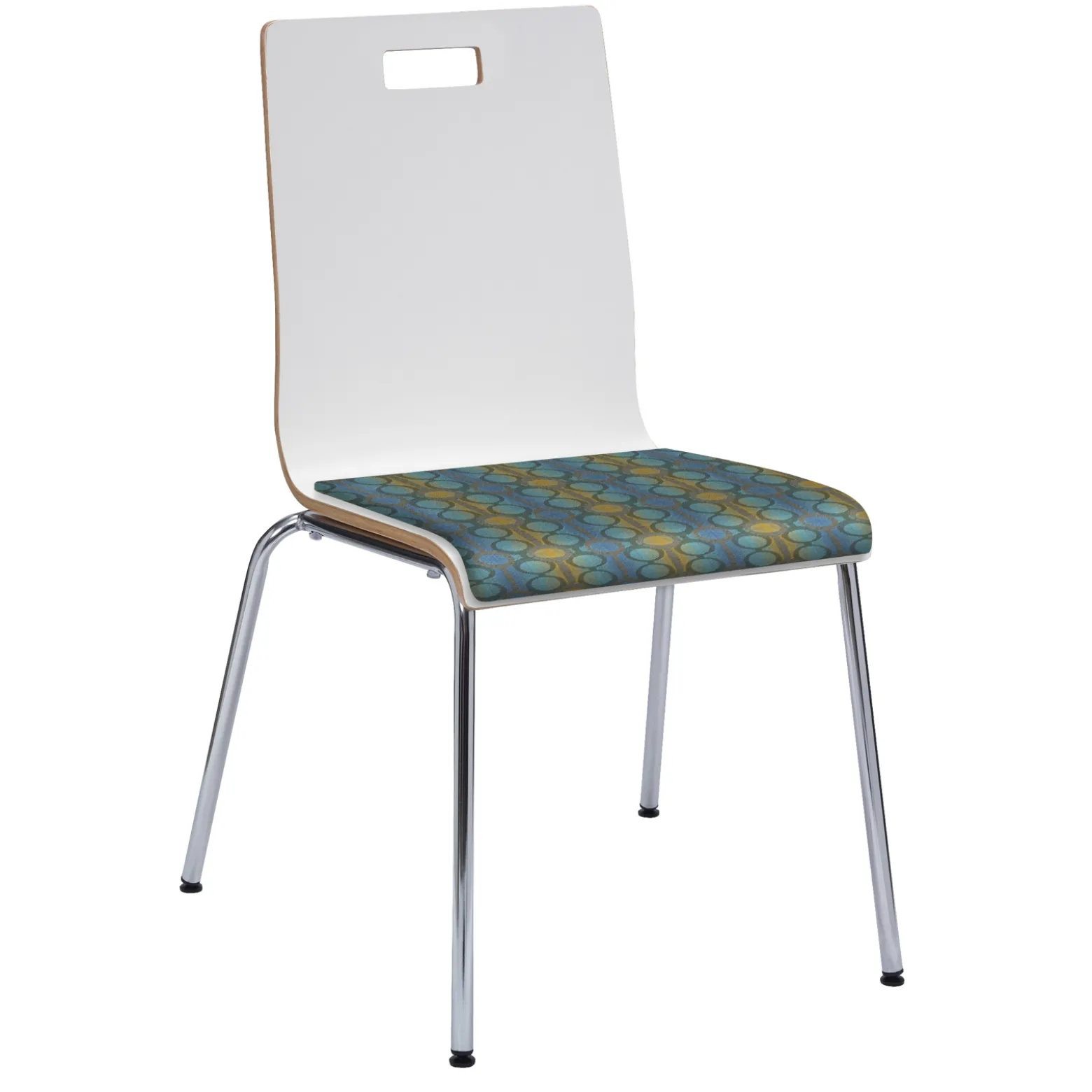 Jive High Back Cafe Chair with Fabric Seat