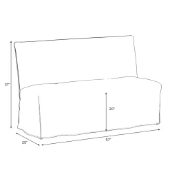 Kay Slipcover Dining Banquette