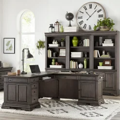 Kensley 5 Shelf Bookcase w/ Doors - 78"H