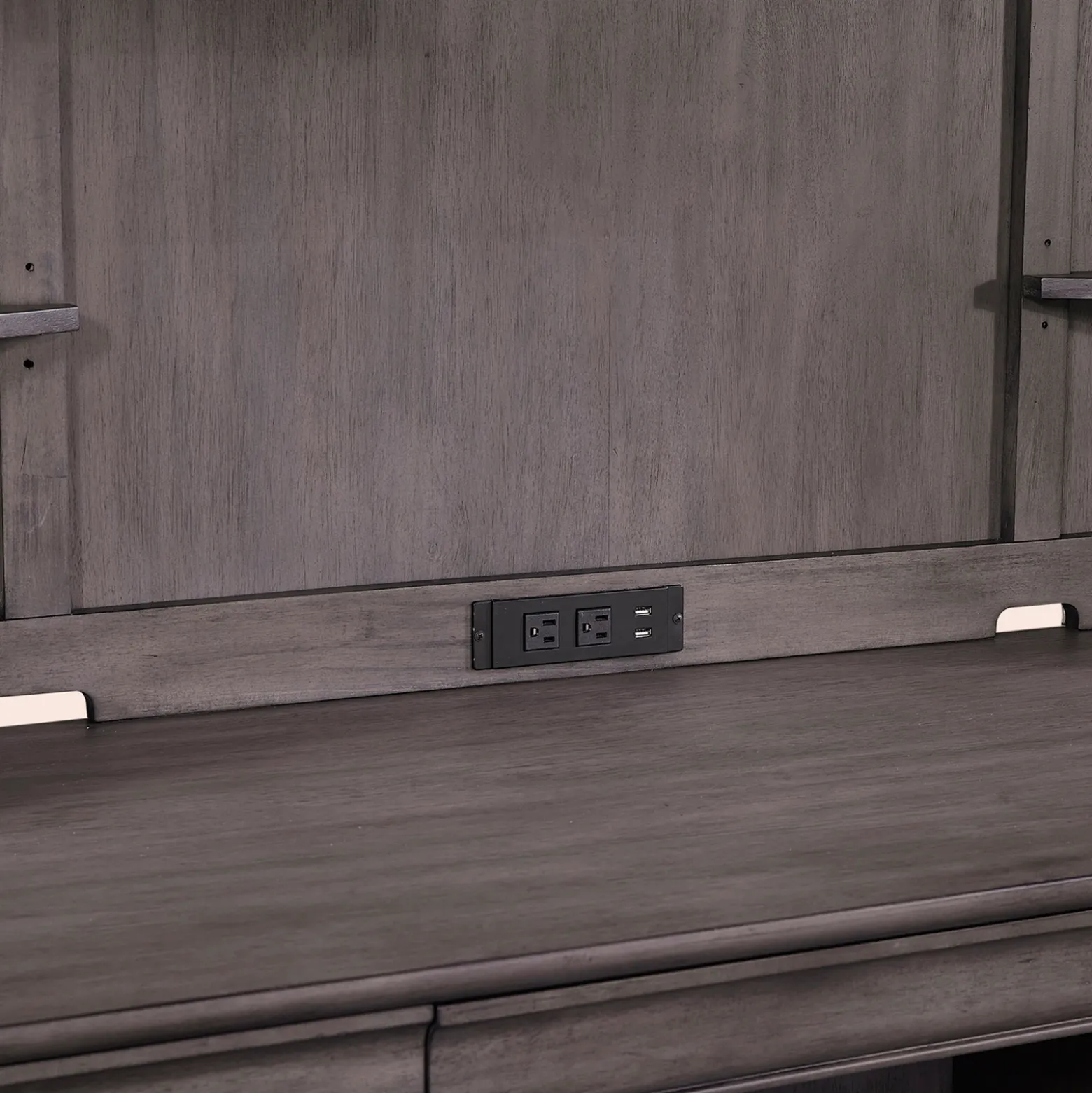 Kensley Credenza Desk w/ Hutch - 68"W x 24"D