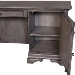 Kensley Credenza Desk w/ Hutch - 68