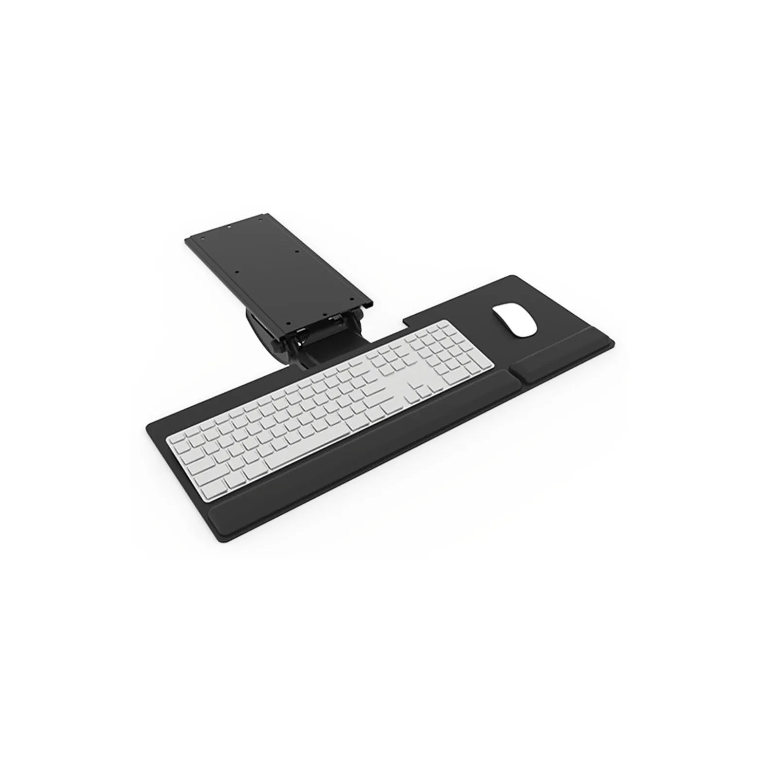 Keyboard Tray With Arm for Shallow Work Surfaces